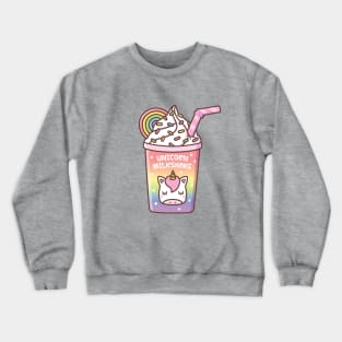 Cute Unicorn Milkshake Drink Crewneck Sweatshirt